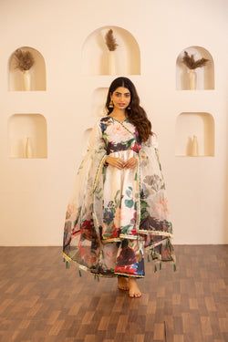 Jashn- White floral