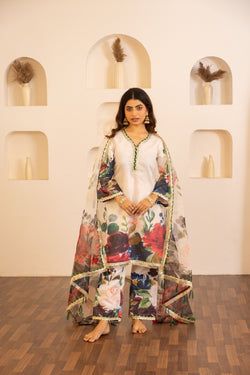 Jashn- White floral