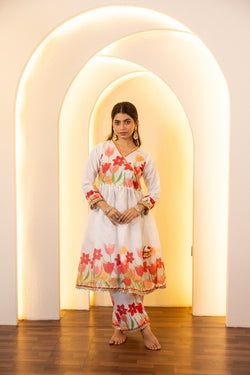 Jashn- White floral