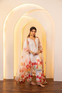 Jashn- White floral
