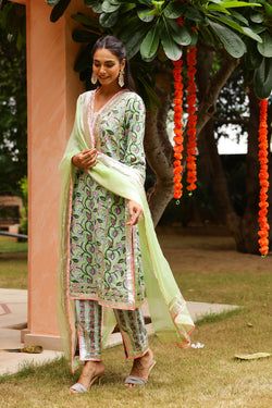 Mint Green Floral Festive