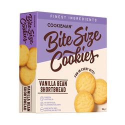 Vanilla Bean Shortbread Bite Size Cookies