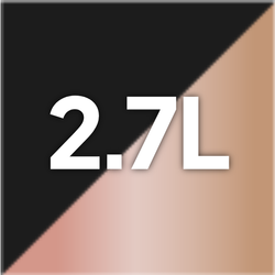 2.7L - Black / Rose Gold