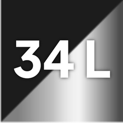 34L Black & Silver