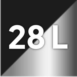 Size / Colour – 28L Black & Silver