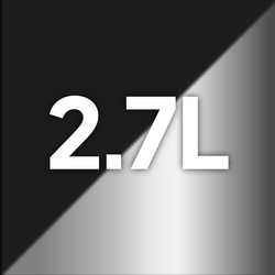 Size / Colour – 2.7L - Black / Silver