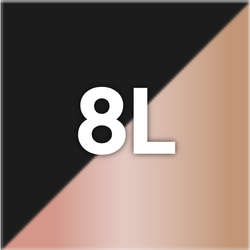 Size / Colour – 8L Black & Rose Gold