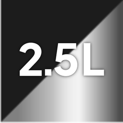 2.5L Black & Silver