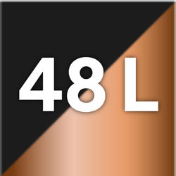 Size / Colour – 48L Black & Copper