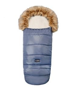 Color – Pastel Navy in Beige Wool