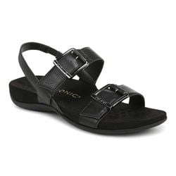 Black Tumbled Leather