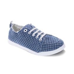 Blue Checkered Denim