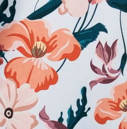 Floral – Flower Fade - White