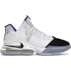 Nike LeBron 19 Low White Medium Blue Siren Red Black