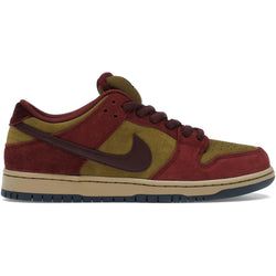 Model – Nike SB Dunk Low Dark Team Red Olive Flak