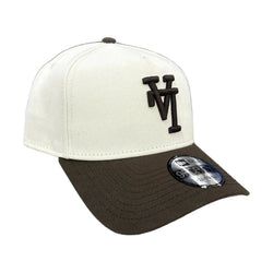 New Era 9Forty A-Frame Upside Down LA Dodgers Beige/Chocolate Brown Dodgers Stadium