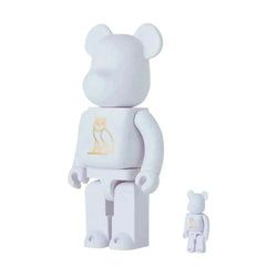Bearbrick x OVO 100% & 400% Set Pearl white