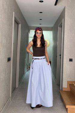 Maxi Kemerli Etek – Bebe Mavi