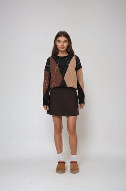 Mini Etek – Kahverengi