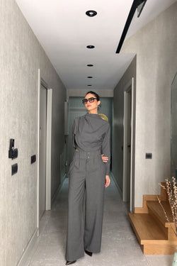 Bluz Pantolon Takım – ANTRASİT