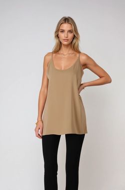 İnce Askılı Bluz – Camel