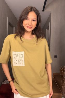 Makremeli Cepli Tshirt – Yeşil