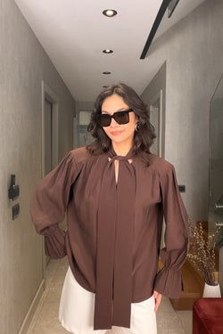 Modal Bluz – Kahverengi