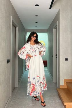 Elbise Gömlek Takım – Beyaz
