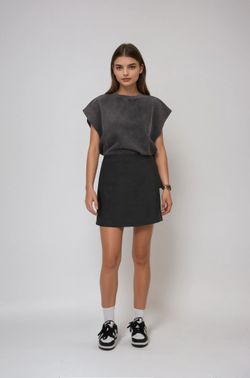 Mini Etek – Gri