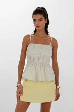 Askılı Bluz – Sarı