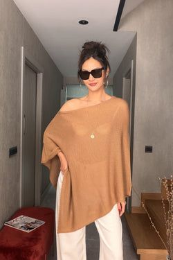 Pelerin Triko – Camel