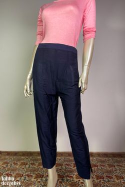 Dark Lavender Slub Silk Pencil Pants – Lobha Deepthis