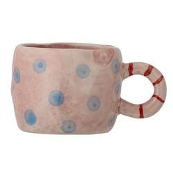 Farbe – Rosa mit blauen Punkten