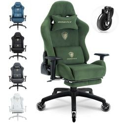 4D armrest & Rubber castors – Vert
