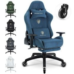 4D armrest & Rubber castors – Bleu