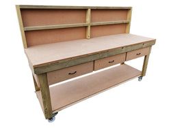 With Back Panel And Double Shelf