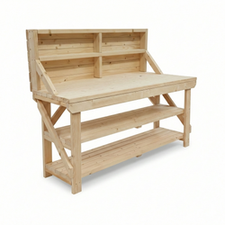 With Back Panel And Double Shelf