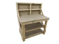 With Back Panel And Double Shelf