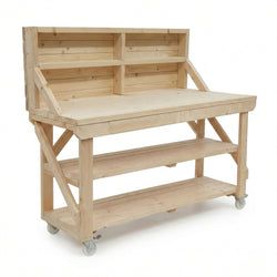 With Back Panel And Double Shelf