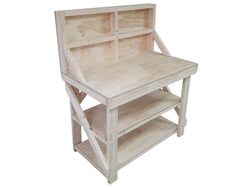 With Back Panel And Double Shelf