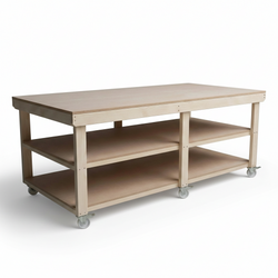 With Double Shelf and Wheels