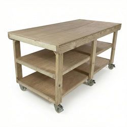 With Double Shelf and Wheels