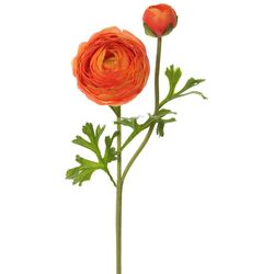 Efavormart 4 Pack  12 Artificial Red Mini Ranunculus Silk Flower