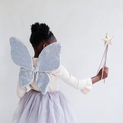 Style – Sparkle Sequin Wings- Silver