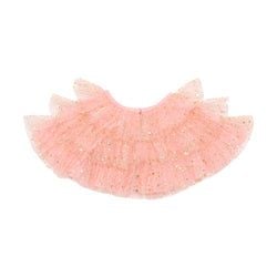 Coral Sparkle Layer Cape