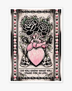 Style – Heart Vase Print