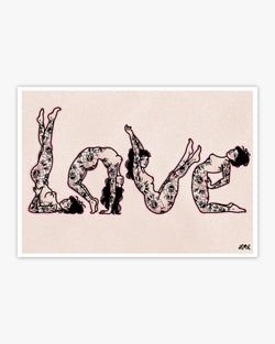 Style – Love Acro Yoga Ladies Print