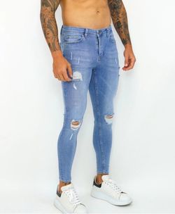 Color – Light Blue Ripped