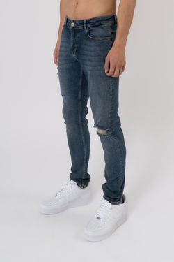 Mid Blue Ripped