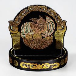 Golden Etched Phoenix Motif